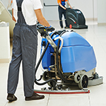 Squeegee on Floor Scrubber Machine